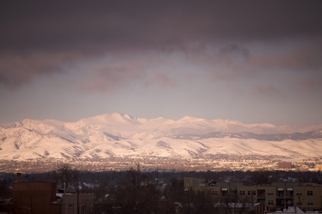 Mount Evans sunrise - March 20th, 2010