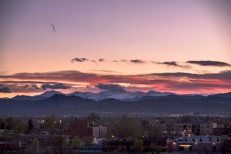 Mount Evans sunset - May 3, 2010