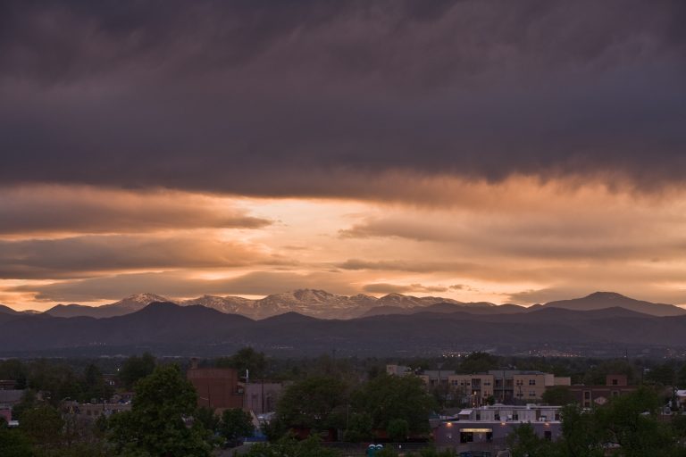 Mount Evans sunset - June 1, 2010