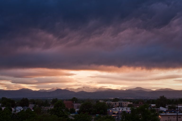 Mount Evans sunset - June 1, 2010