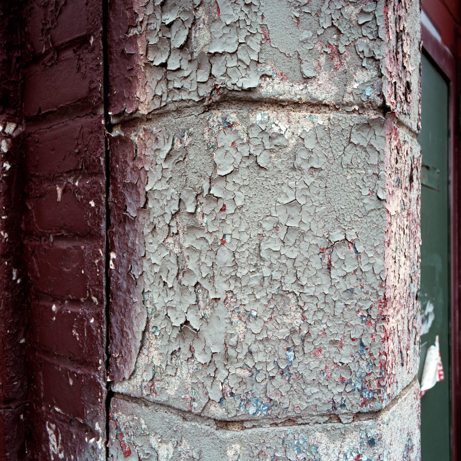 Peeling paint. Detroit, Michigan.