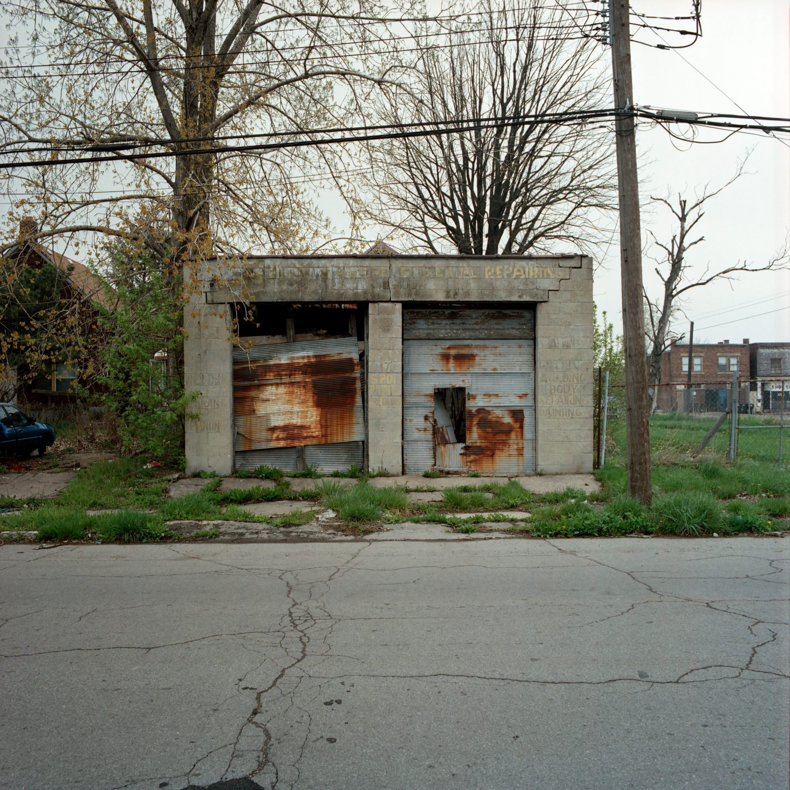 Garage. Detroit, Michigan.