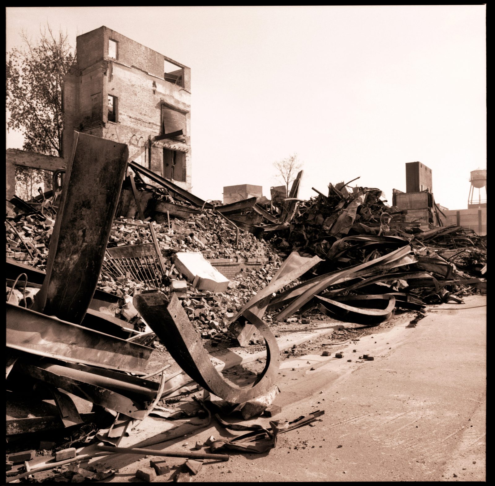 Studebaker Plant after fire