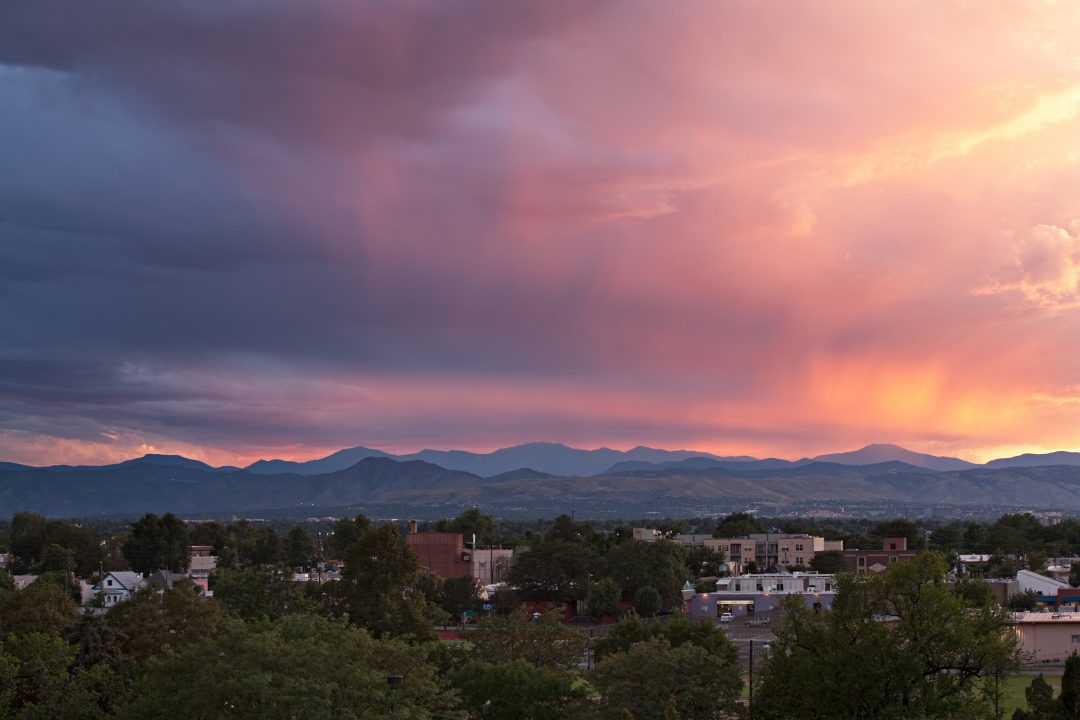 Mount Evans sunset - August 16, 2011