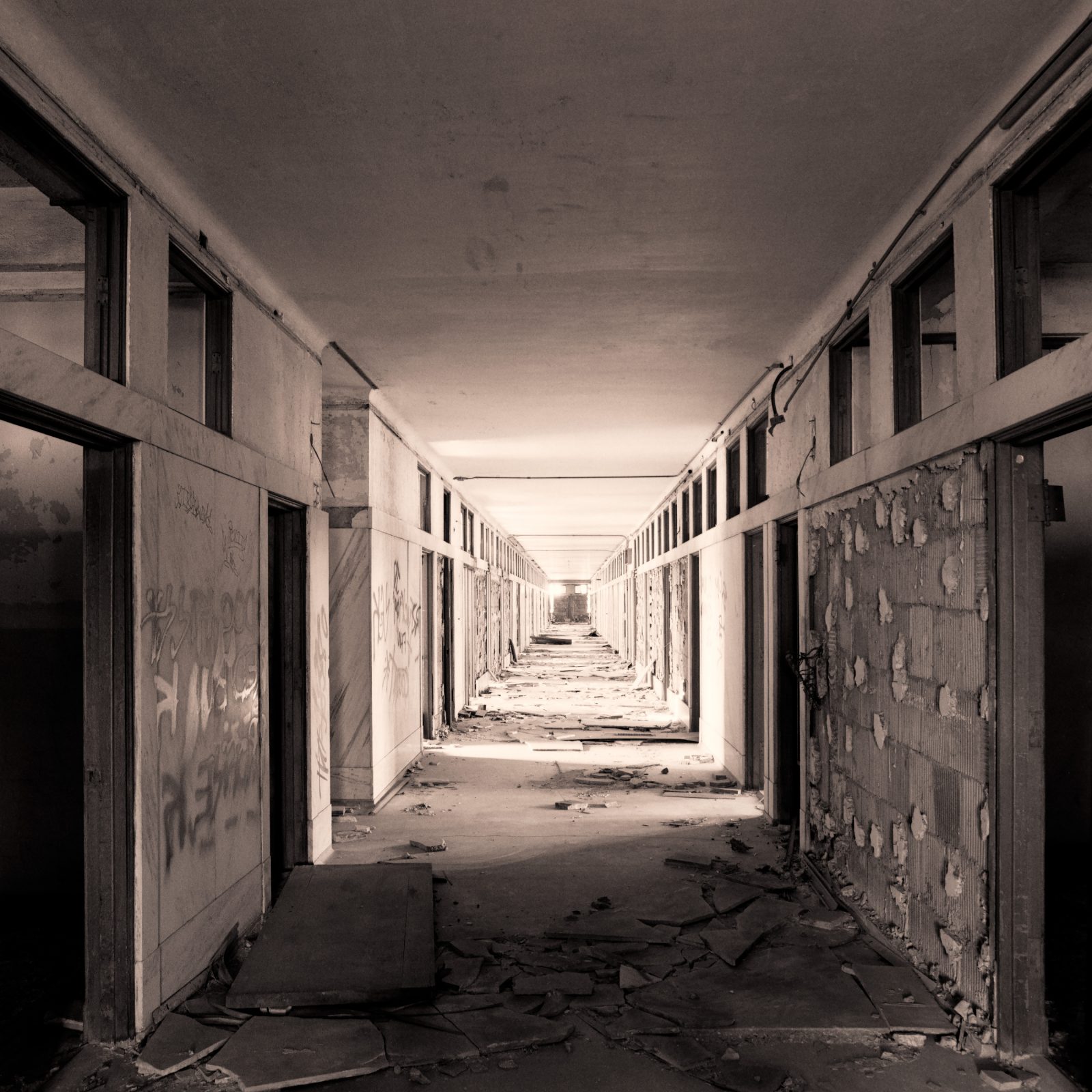 Michigan Central Station interior. Detroit, Michigan.