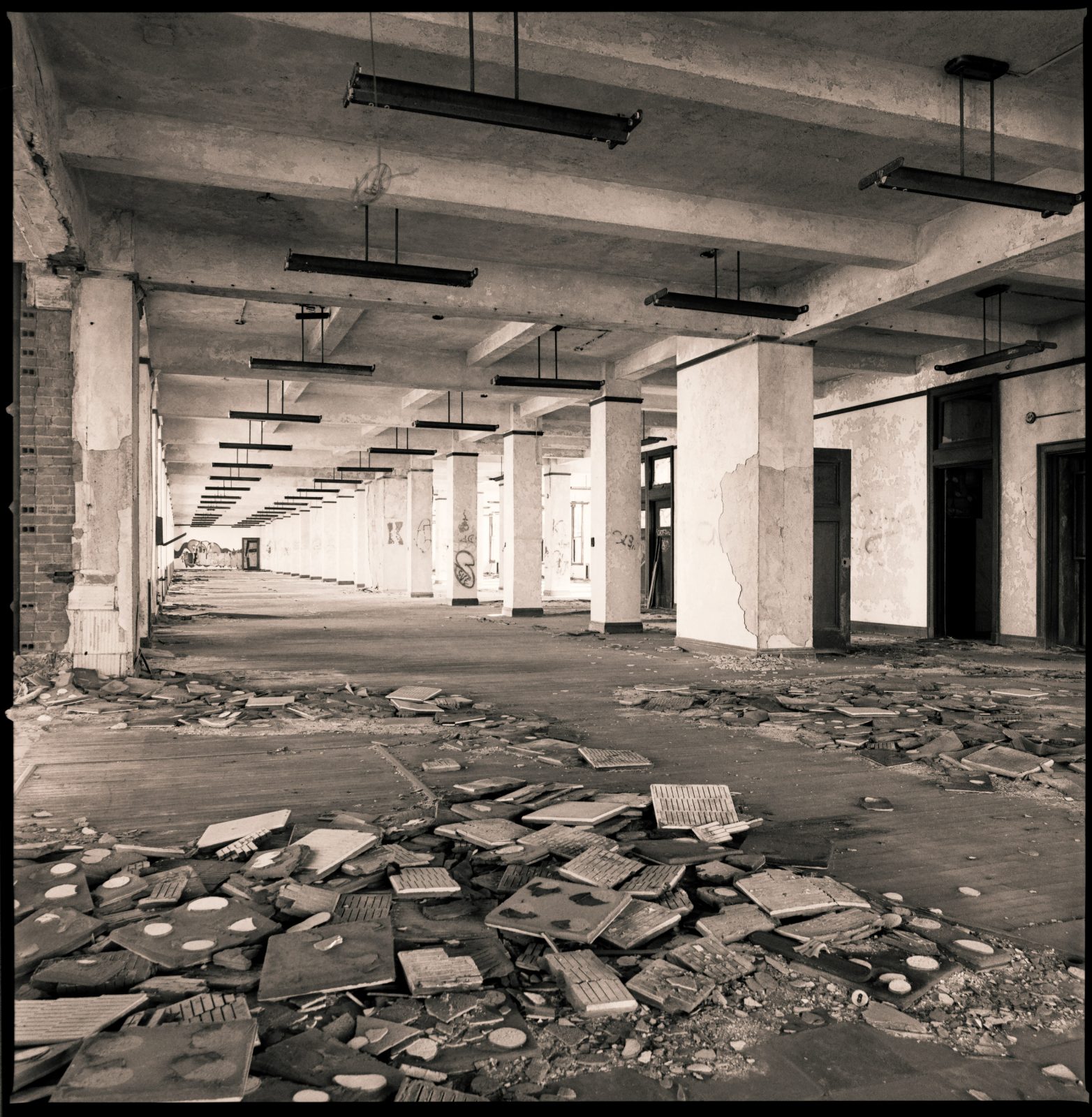 Michigan Central Station interior. Detroit, Michigan.