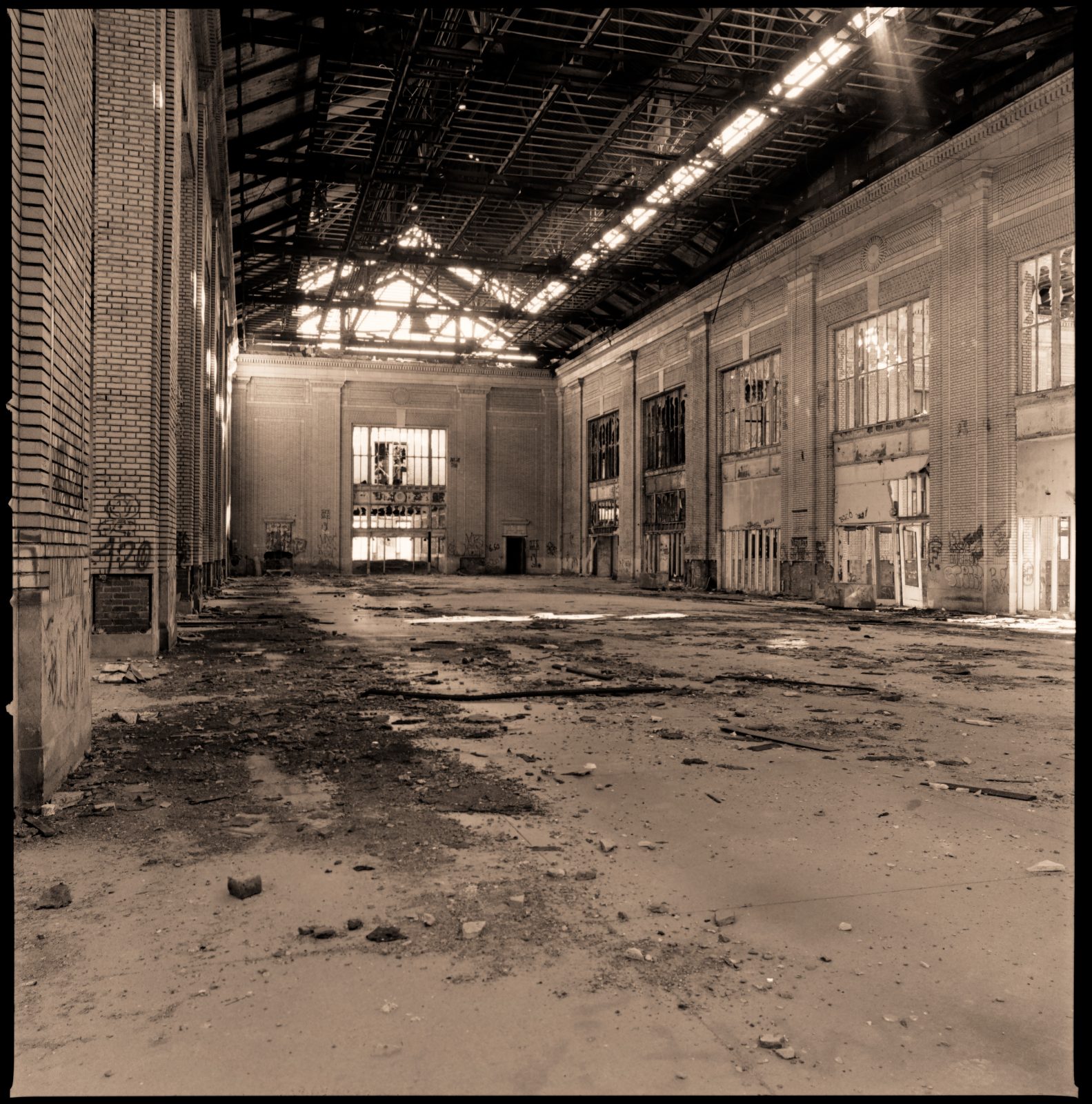 Michigan Central Station interior. Detroit, Michigan.