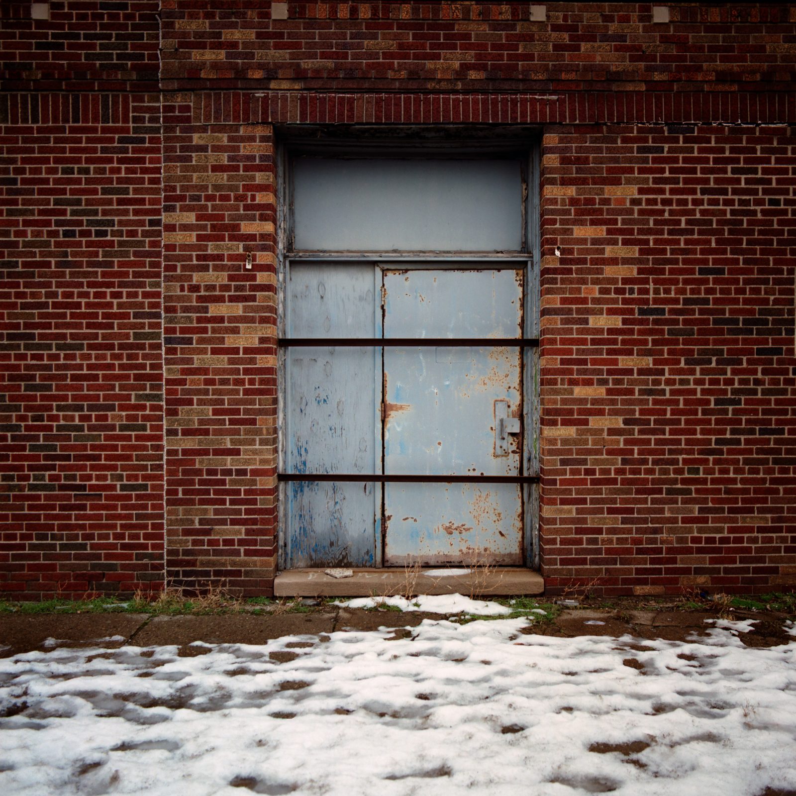 Industrial Door. Detroit, Michigan.