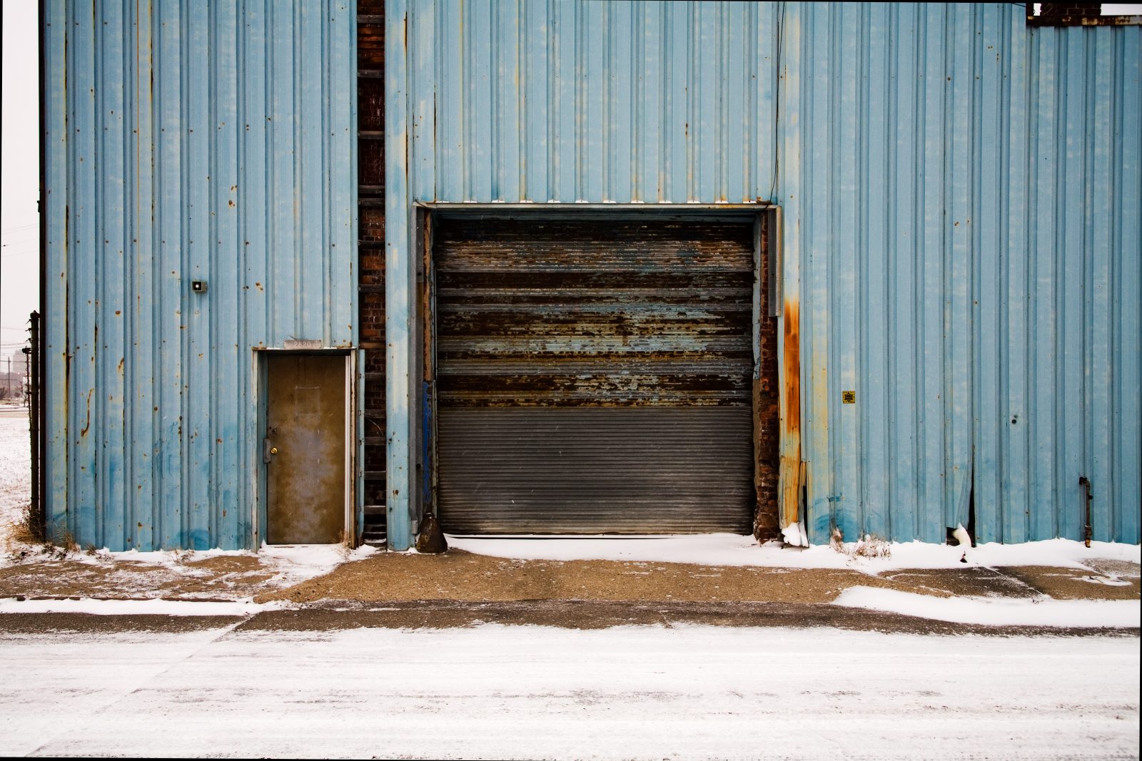 Warehouse door. Detroit.