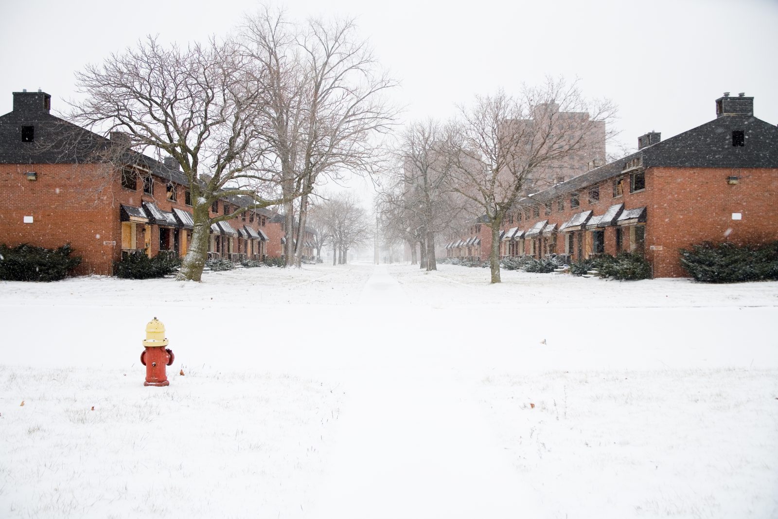 Abandoned Brester-Douglass housing projects. Detroit, Michigan.