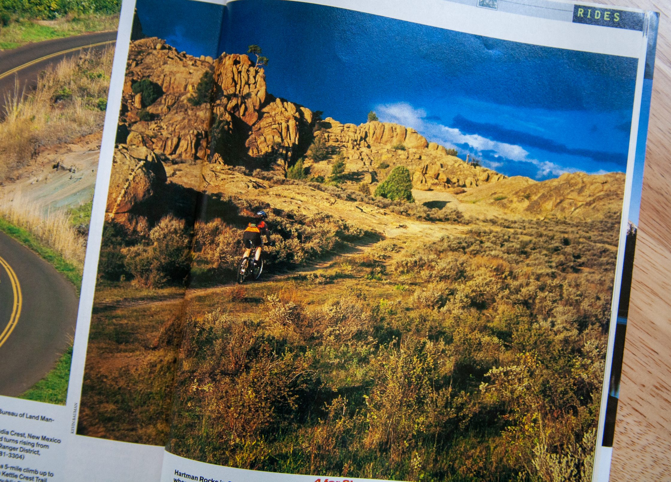 Hartmon's Rocks in Bicycling Magazine