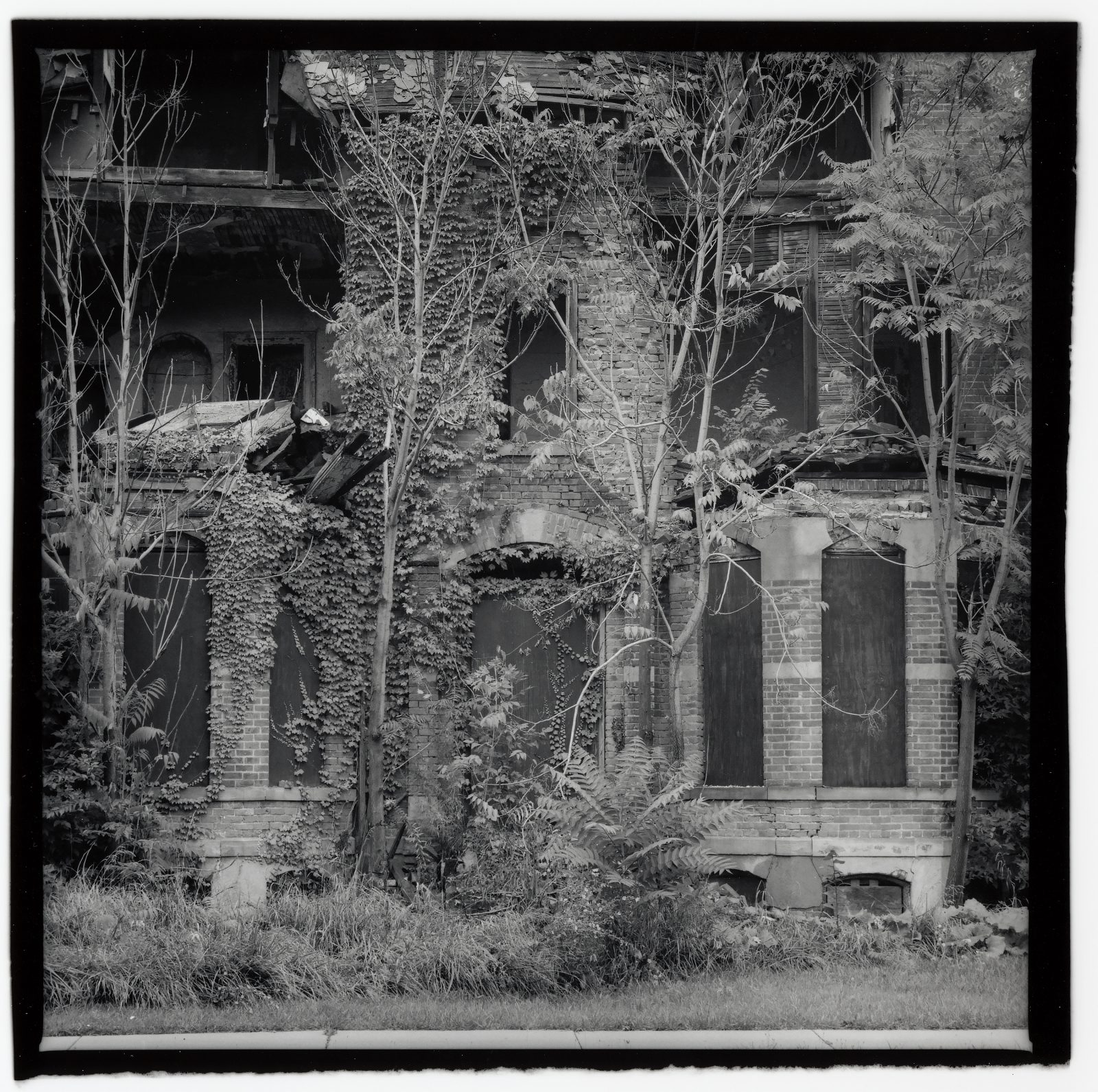 Brush Park facade. Detroit, Michigan.