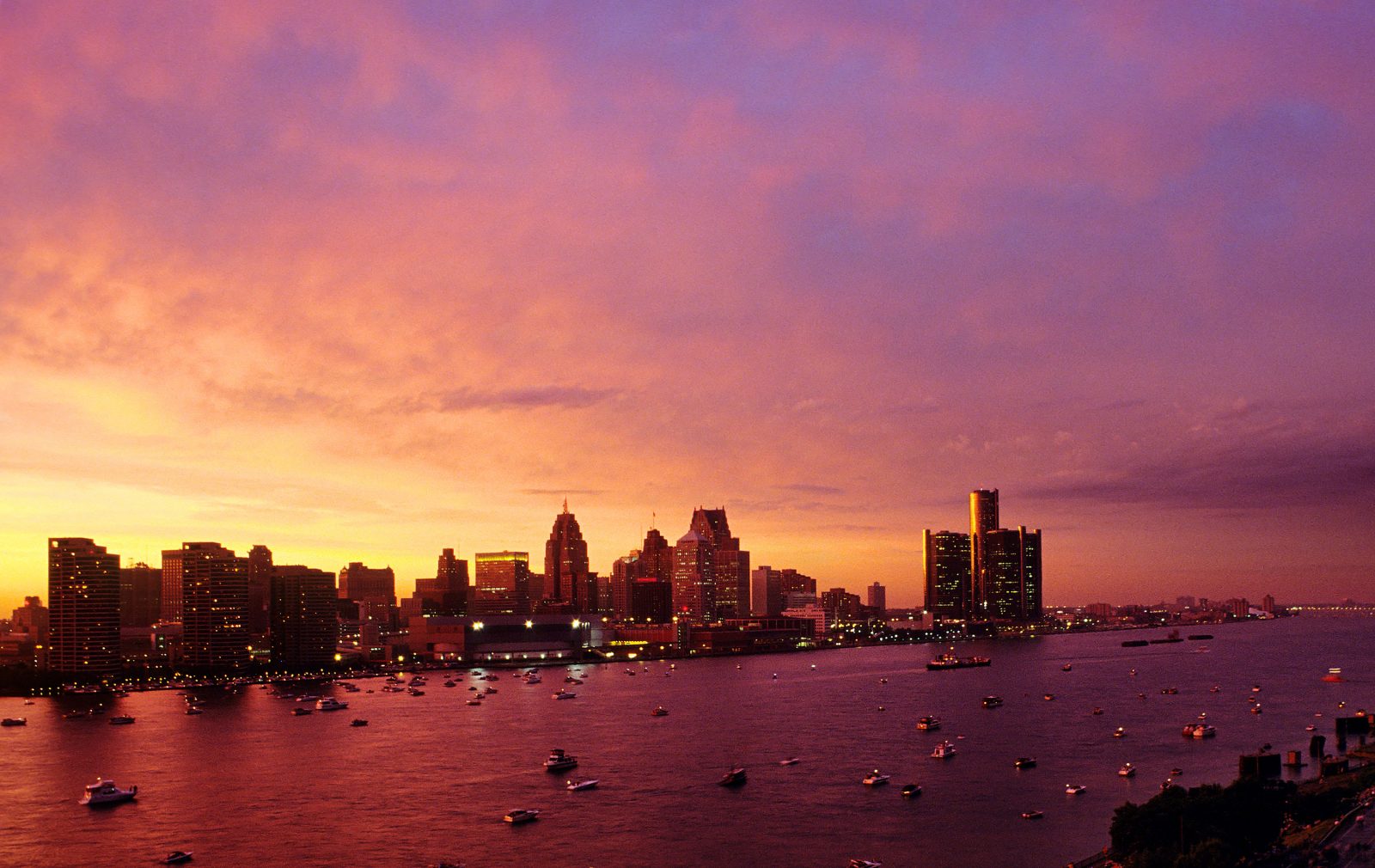 Detroit skyline from Windsor