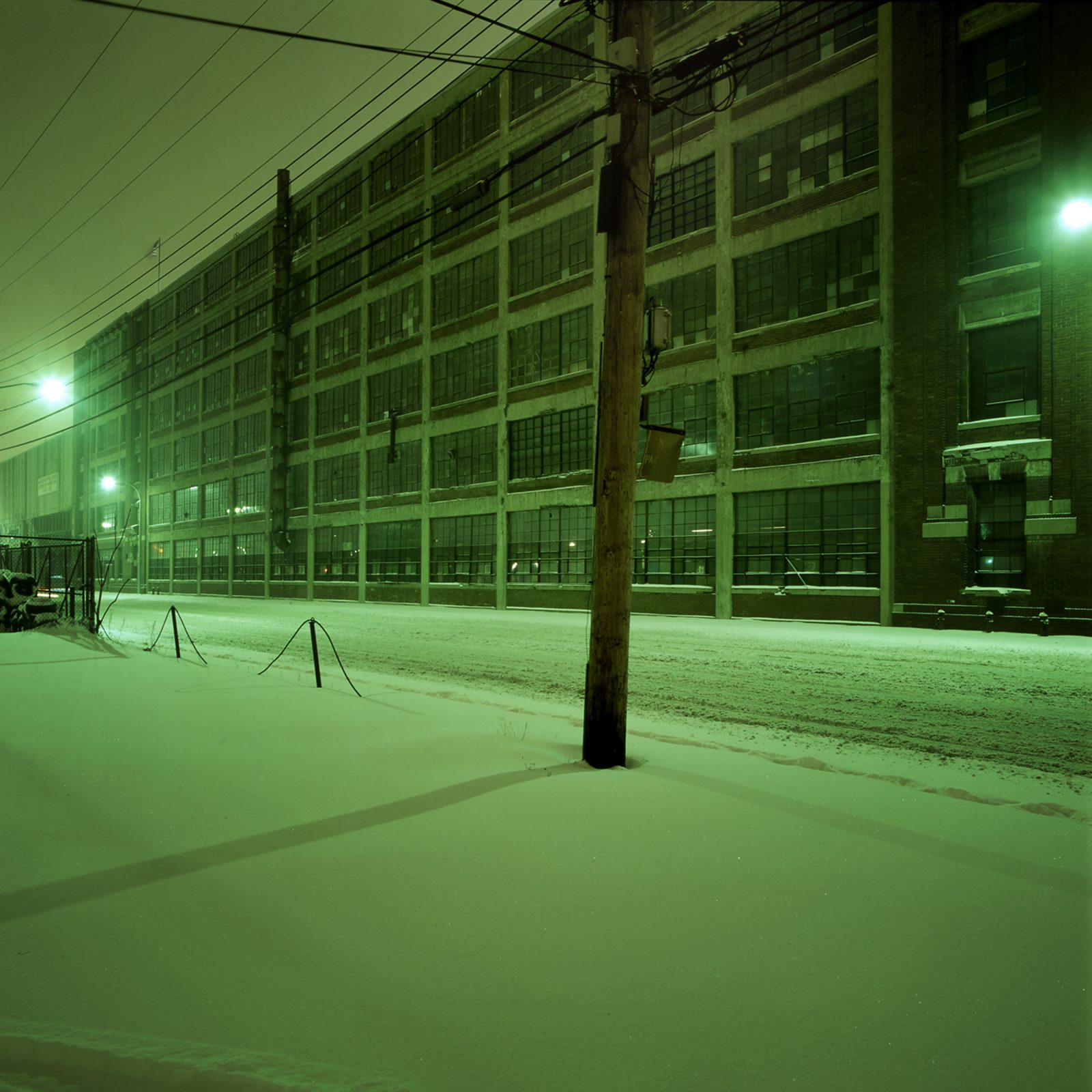 Model T plant at night. Detroit, Michigan.