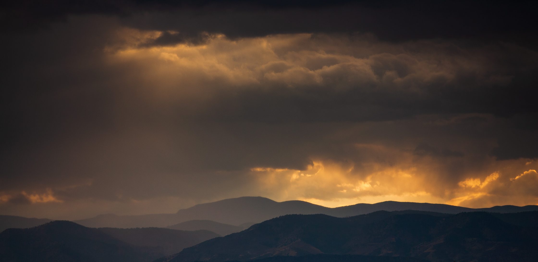 Front Range Sunset - August 10, 2010