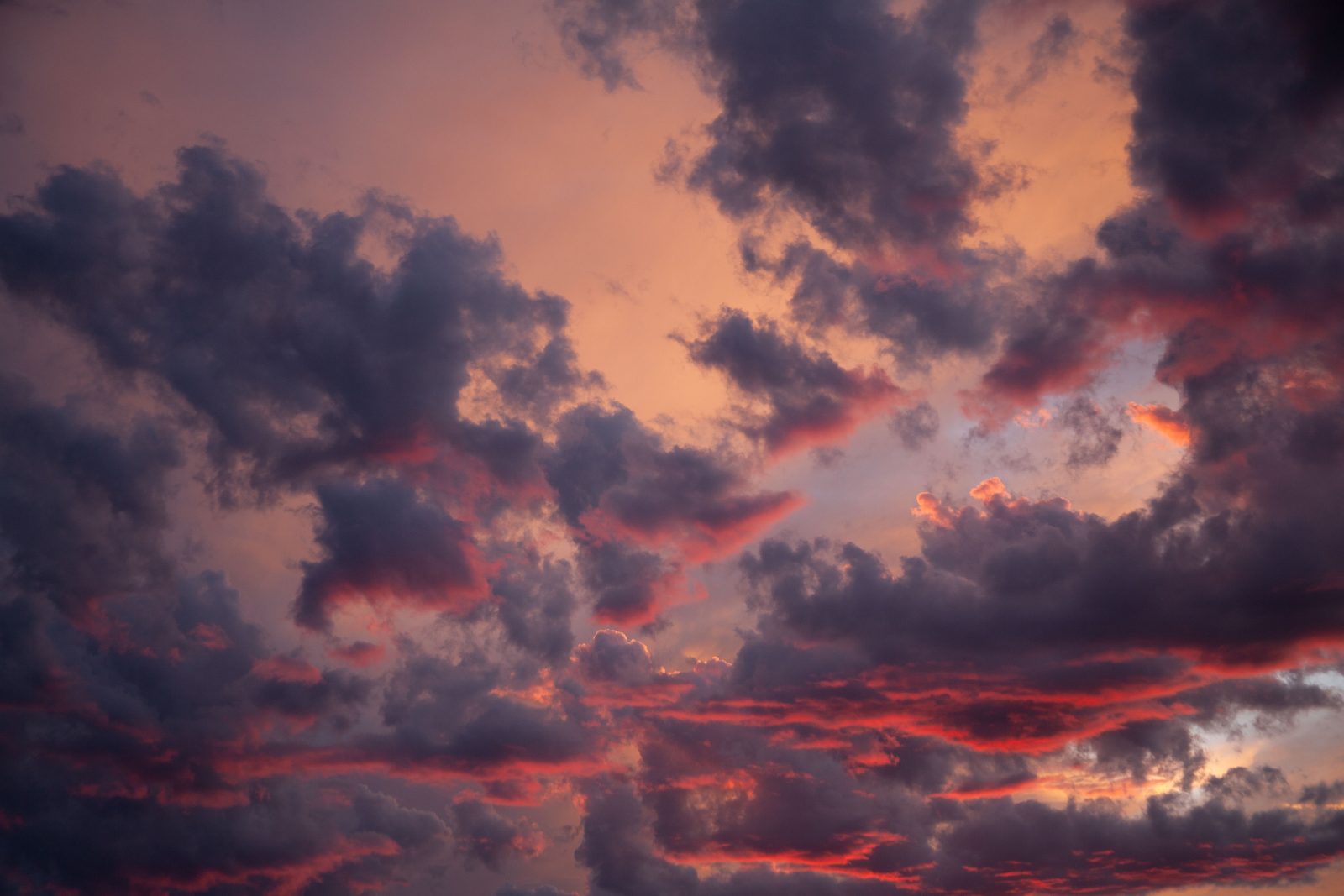 Sunset clouds in Red Lodge, Montana