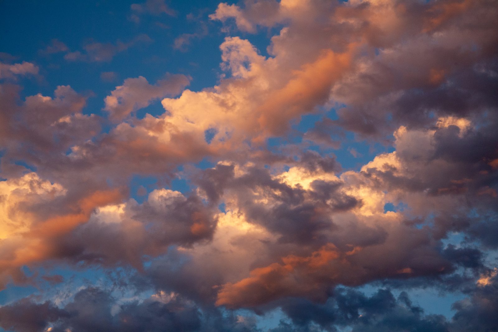 Sunset clouds in Whitefish, Montana