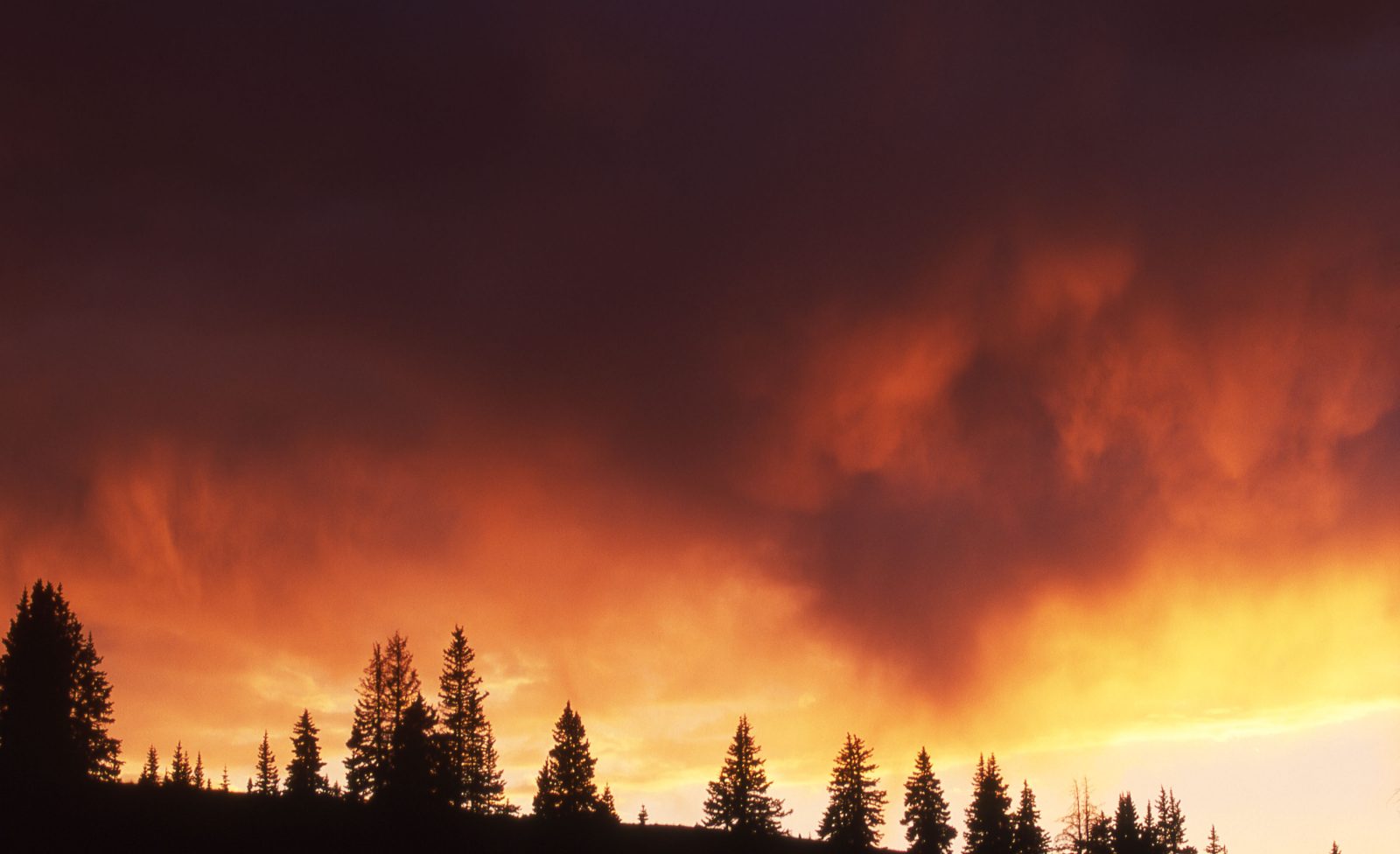 Sunset clouds on Mosquito Pass, near Leadville, Colorado